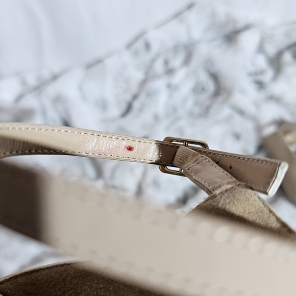 ElElax High Heels Stiletto Women's Ankle Strap Pumps Nude Open Toe Size 8.5B(M) - Picture 14 of 16